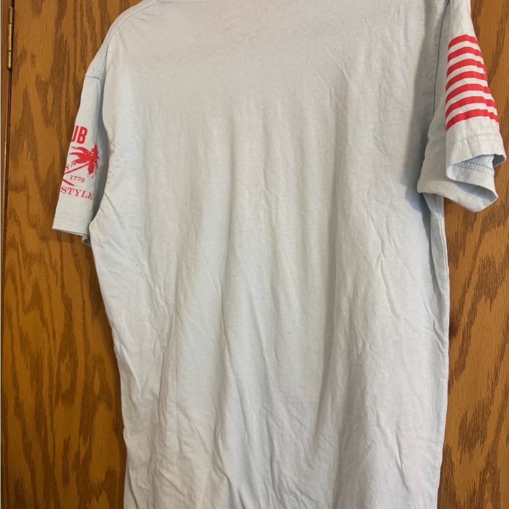Grunt Style Patriotic Graphic Tee Shirt , Light Blue, Size Large. - Picture 6 of 11